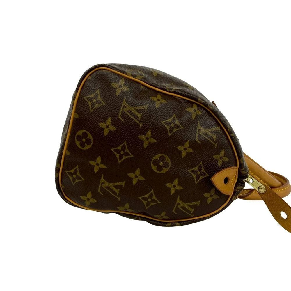 LOUIS VUITTON Brown Monogram Leather Speedy 25 Boston Bag - Picture 6 of 9